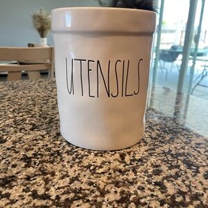 Rae Dunn White Utensil Holder